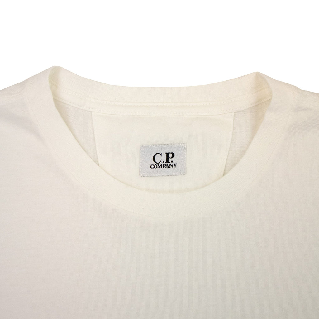 Cp Company 30/1 Large Logo T Shirt White 103