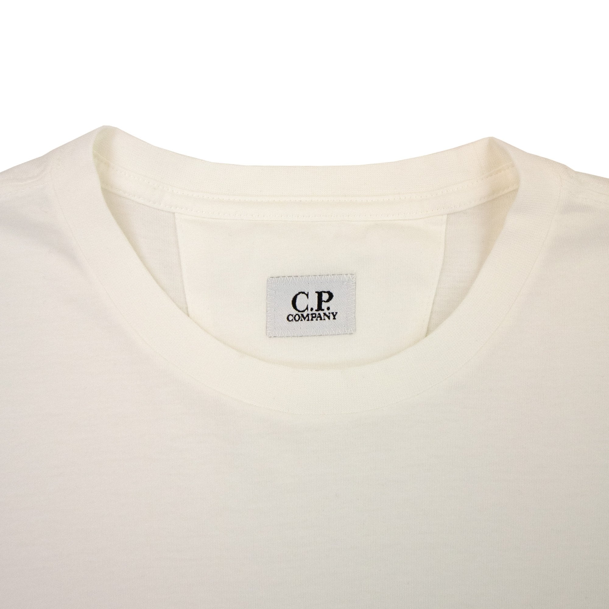 Cp Company 30/1 Large Logo T Shirt White 103