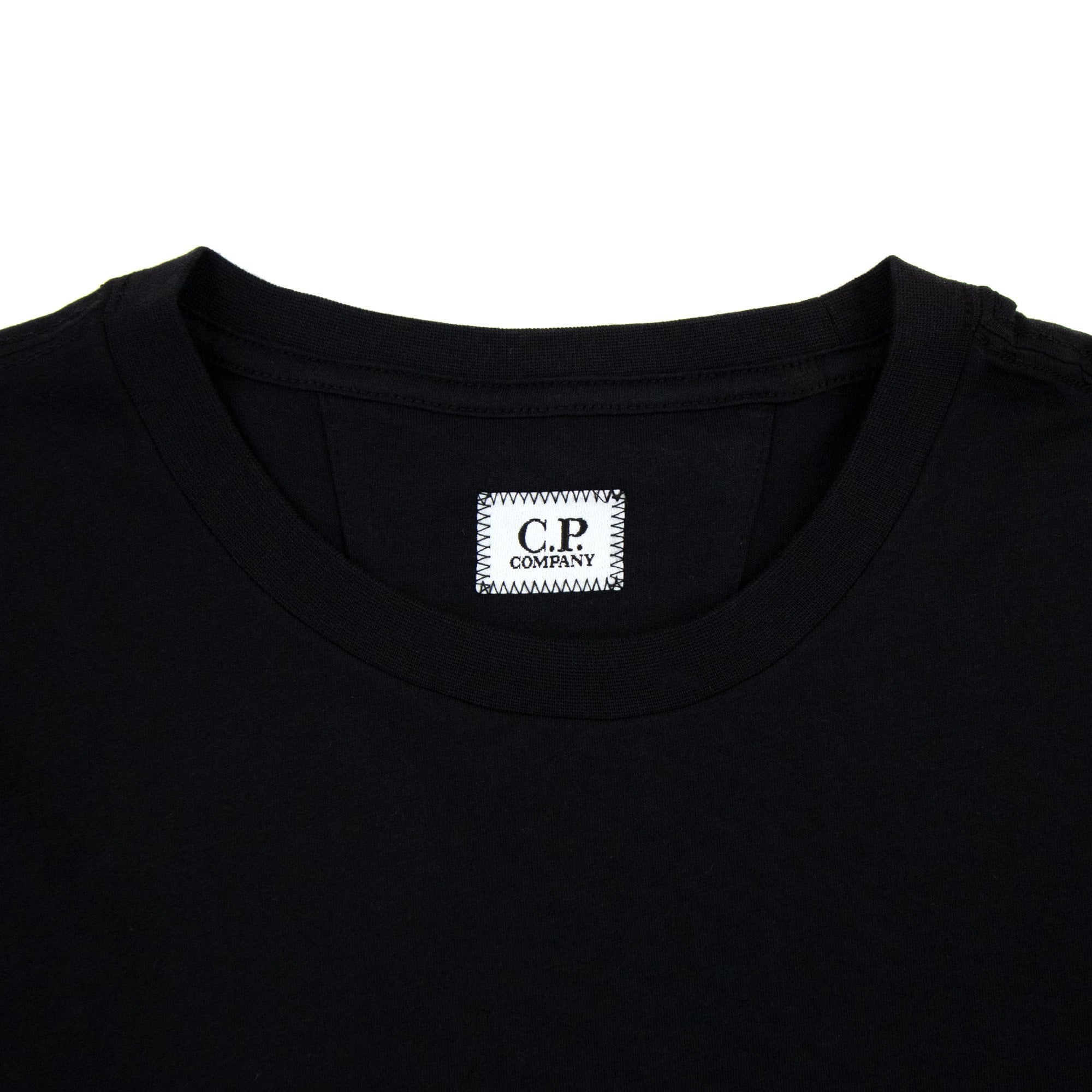 Cp Company 30/1 Large Logo T Shirt Black 999