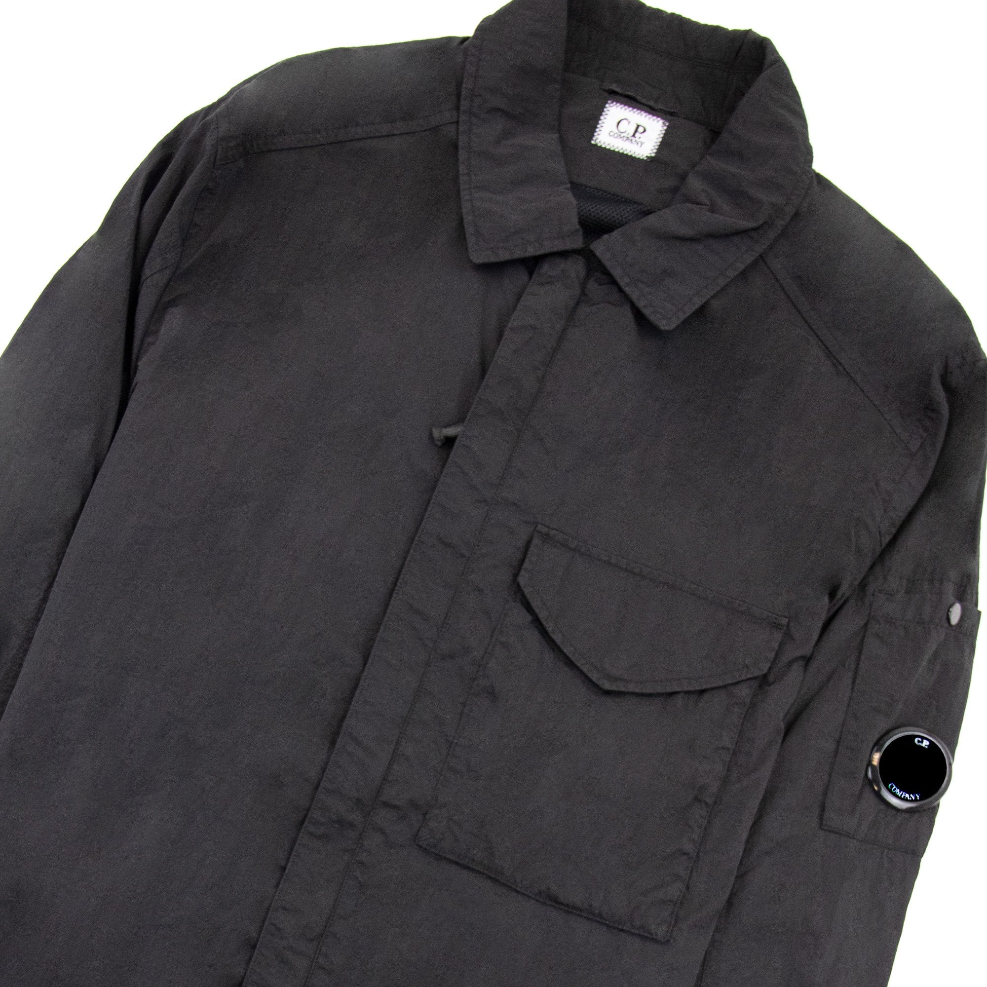 Cp Company Chrome-r Zip Overshirt Black 999