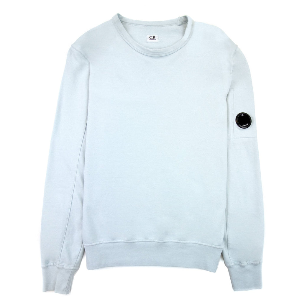Cp Company Light Fleece Lens Crew Sweatshirt Mint 822