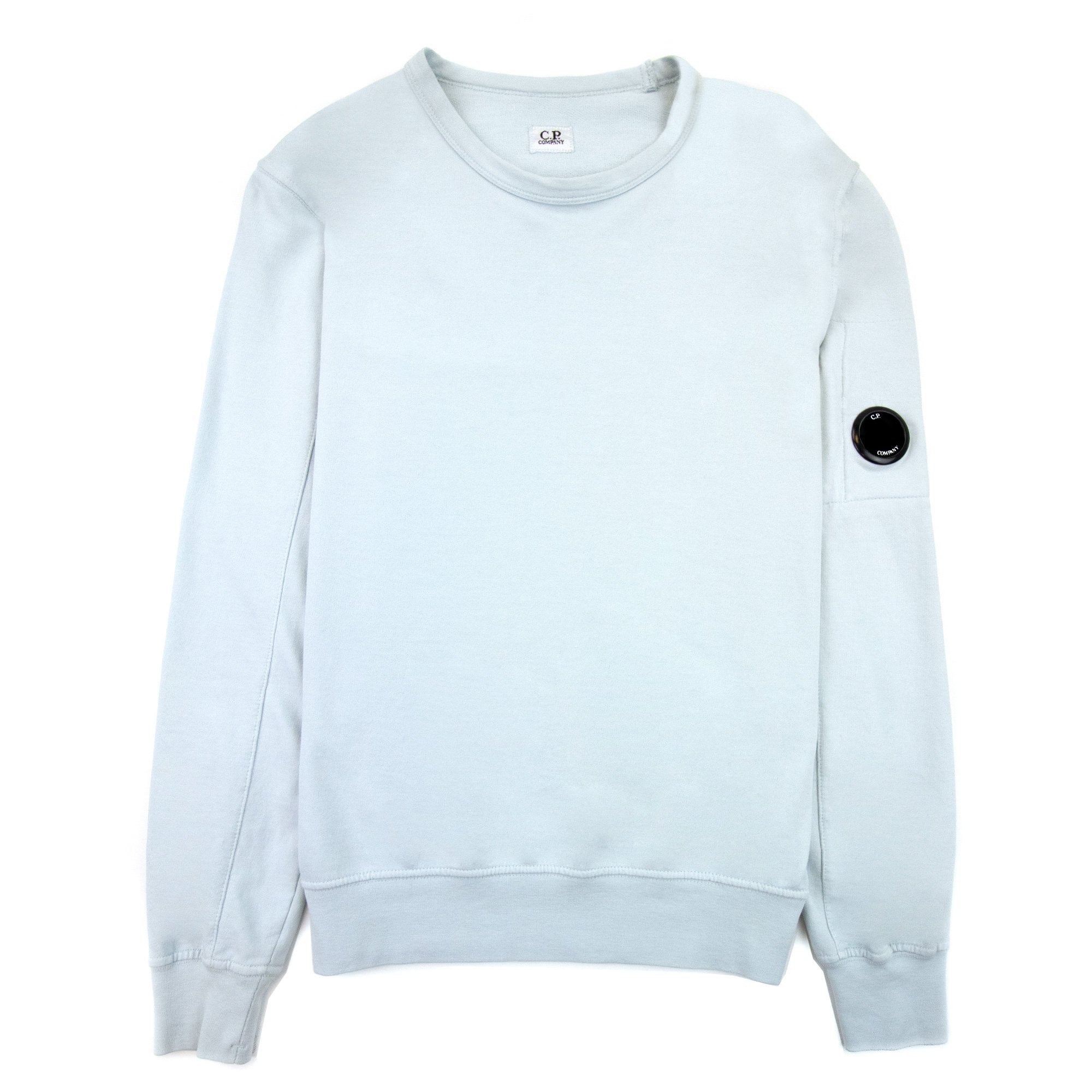 Cp Company Light Fleece Lens Crew Sweatshirt Mint 822