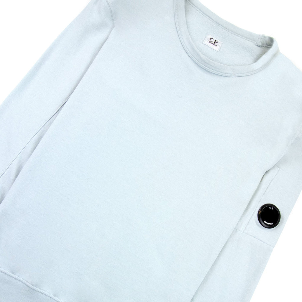 Cp Company Light Fleece Lens Crew Sweatshirt Mint 822