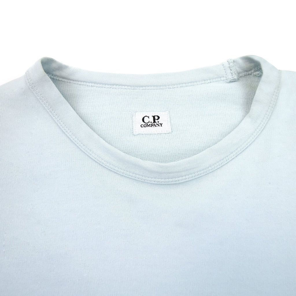 Cp Company Light Fleece Lens Crew Sweatshirt Mint 822