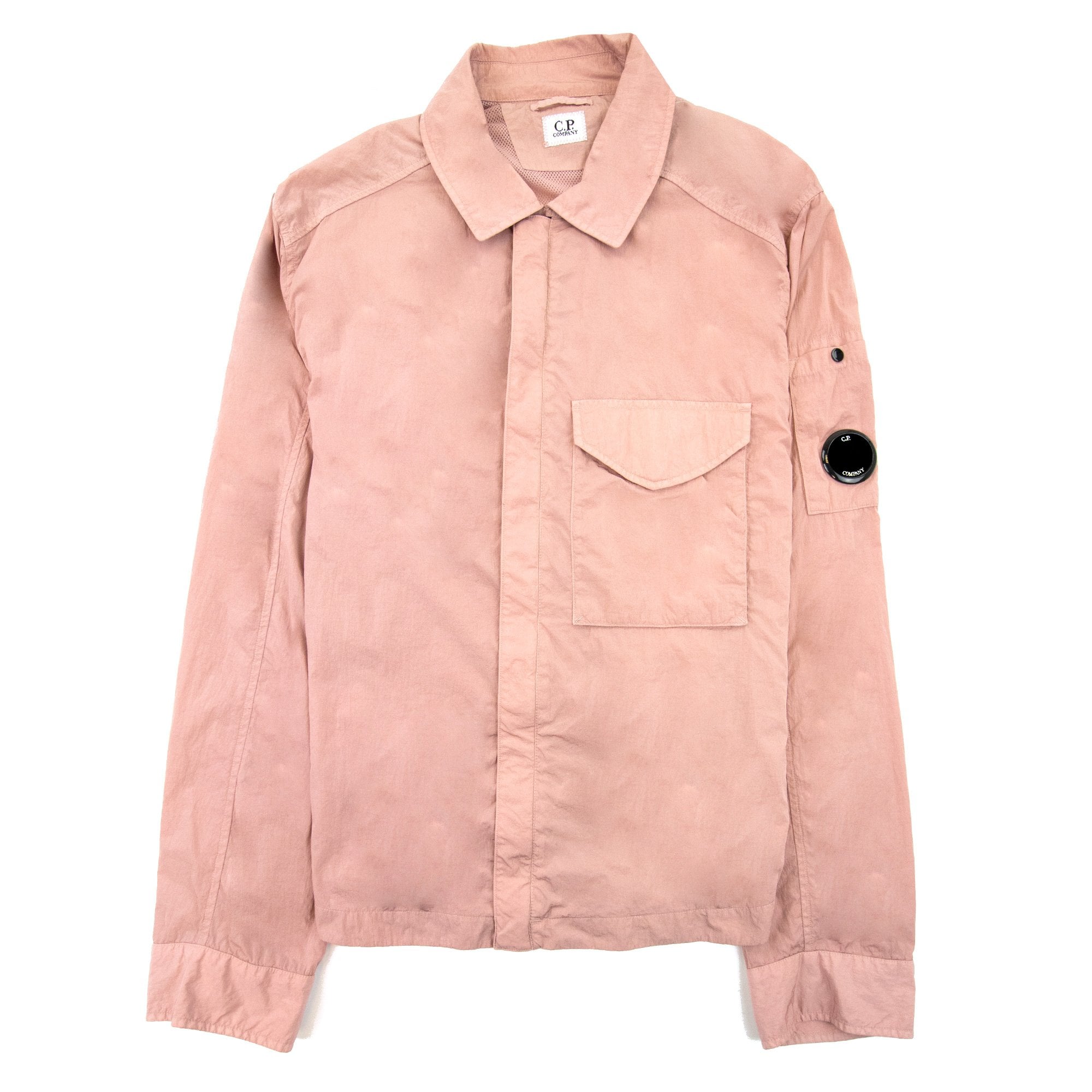 Cp Company Chrome-r Zip Overshirt Pink 509