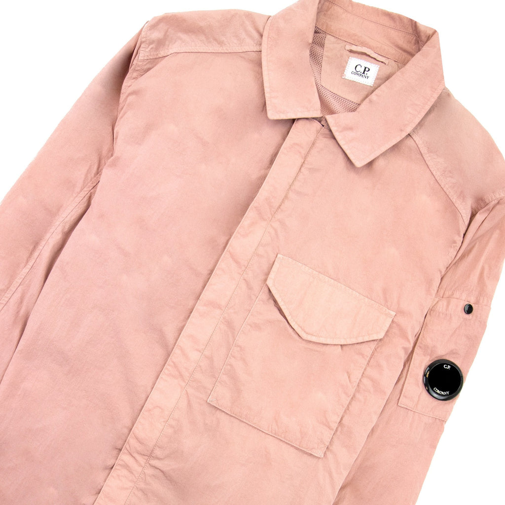 Cp Company Chrome-r Zip Overshirt Pink 509