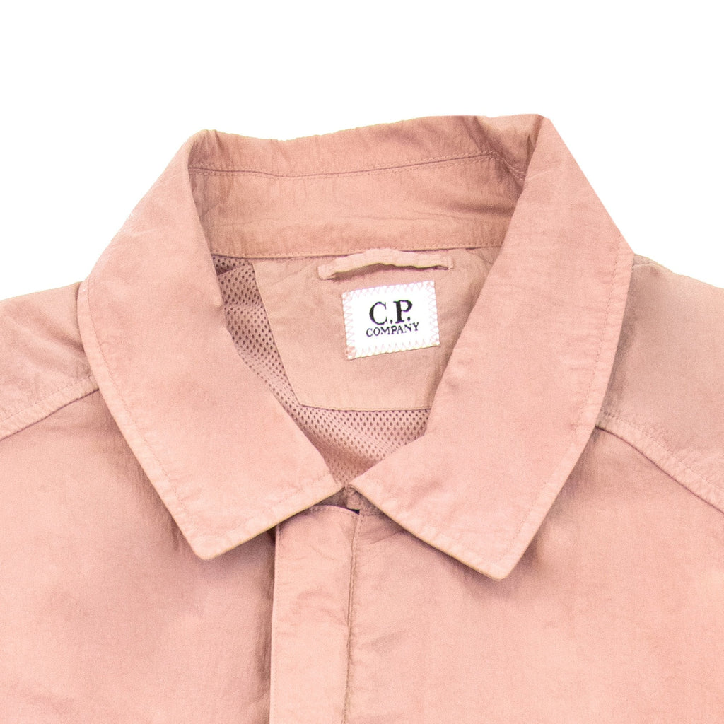 Cp Company Chrome-r Zip Overshirt Pink 509