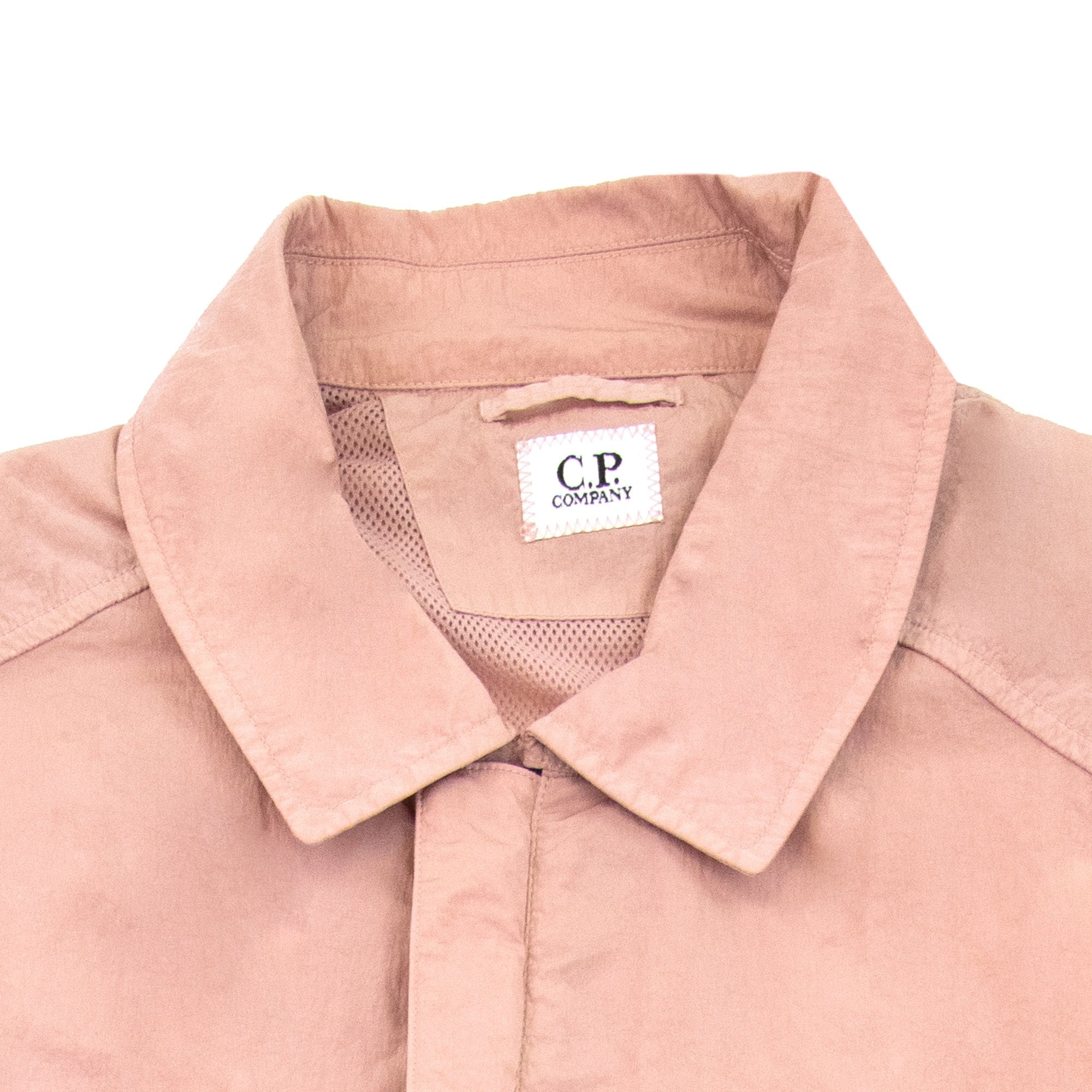 Cp Company Chrome-r Zip Overshirt Pink 509