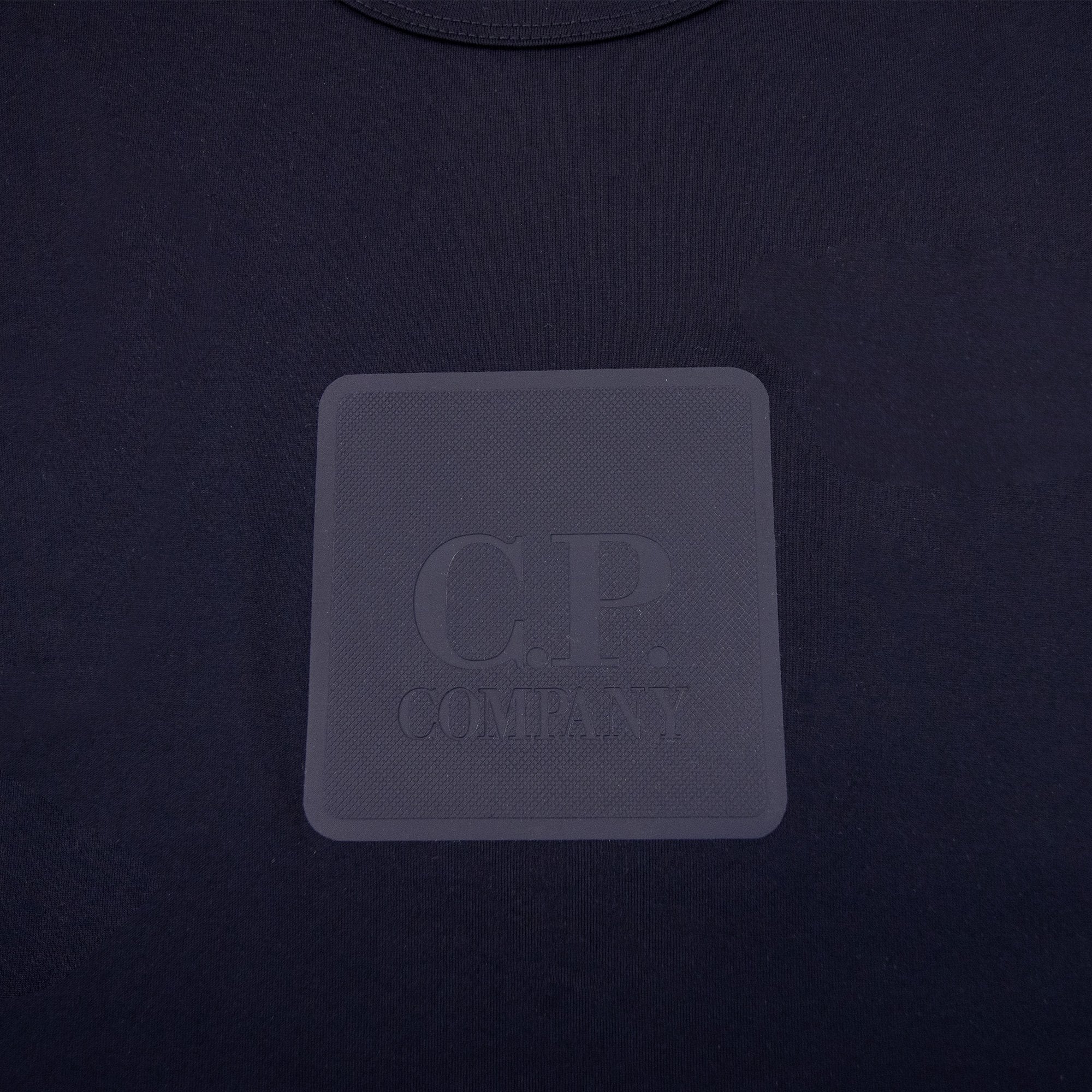 Cp Company Metropolis Series Mercerized Jersey Logo Badget Sh Navy 888