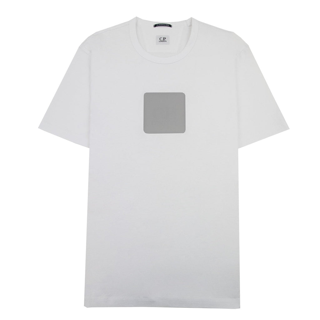 Cp Company Metropolis Series Mercerized Jersey Logo Badget Sh White 103