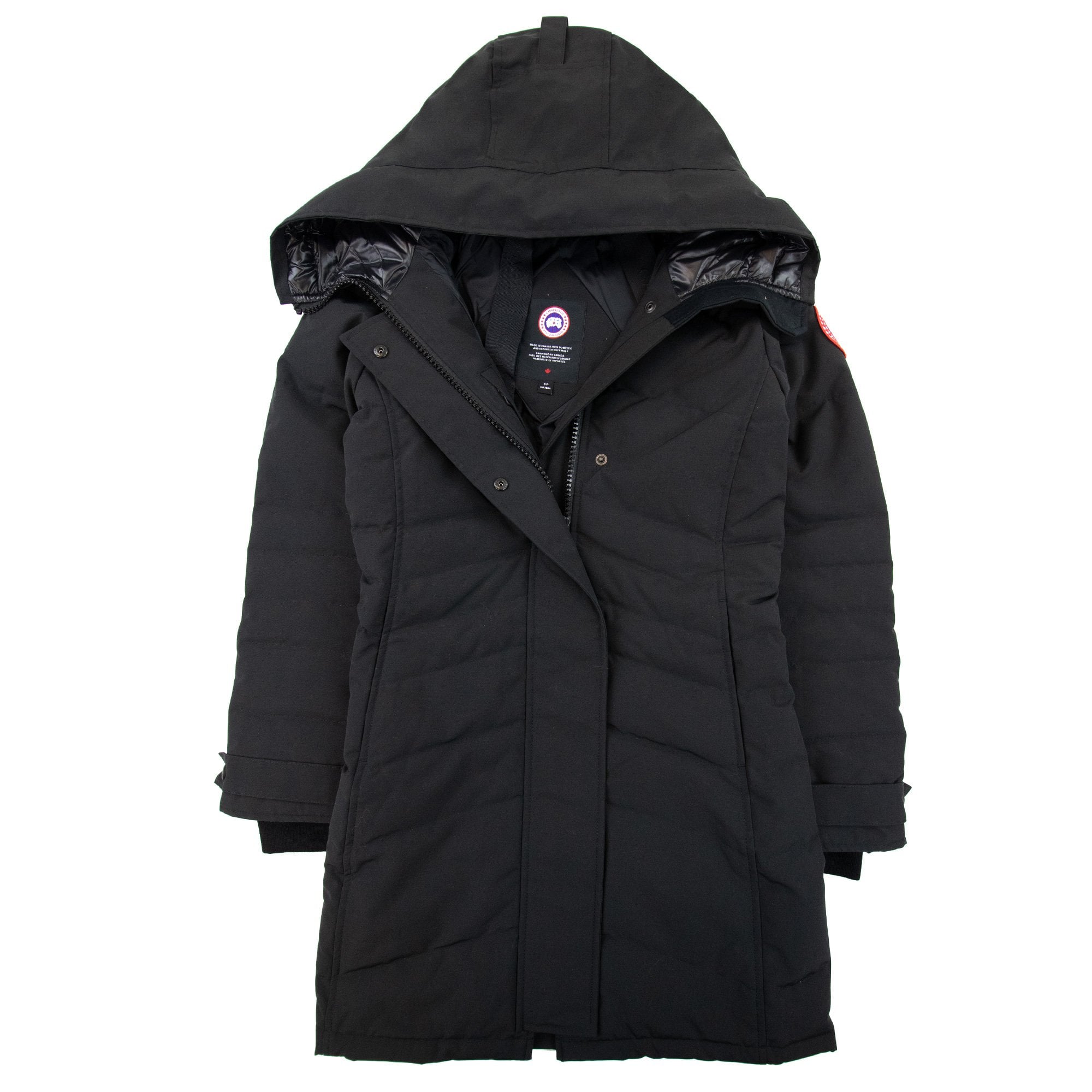 Canada Goose Lorette Parka With Hood Trim Black