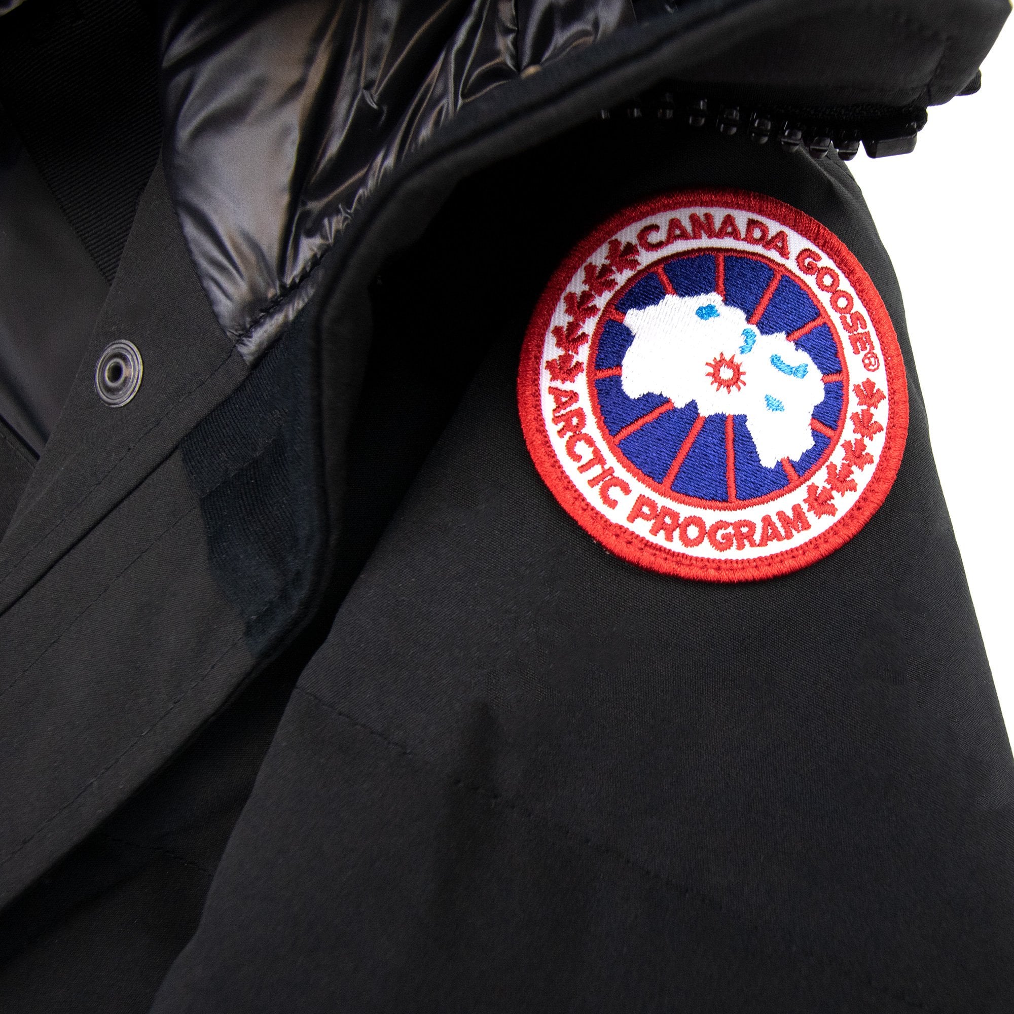 Canada Goose Lorette Parka With Hood Trim Black