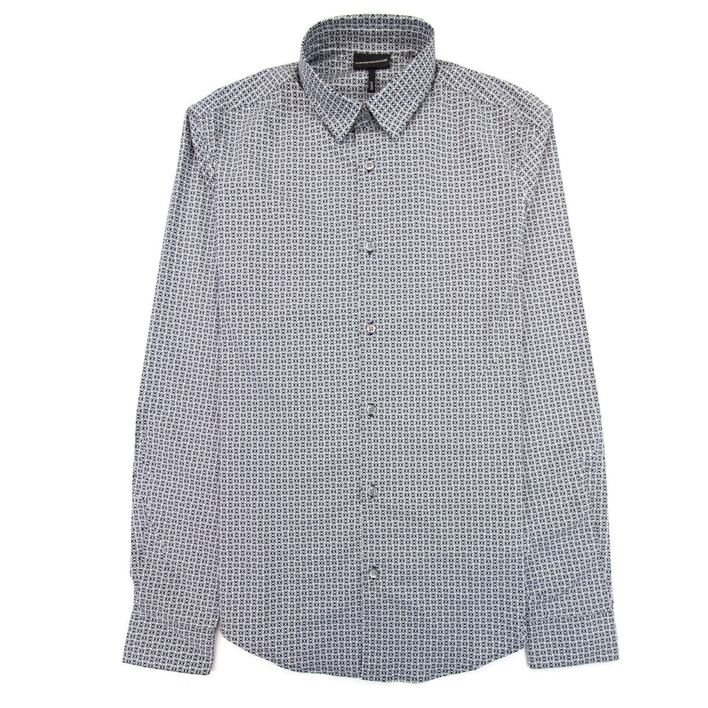 Emporio Armani Slim Fit Long Sleeve Shirt Fant.grigia