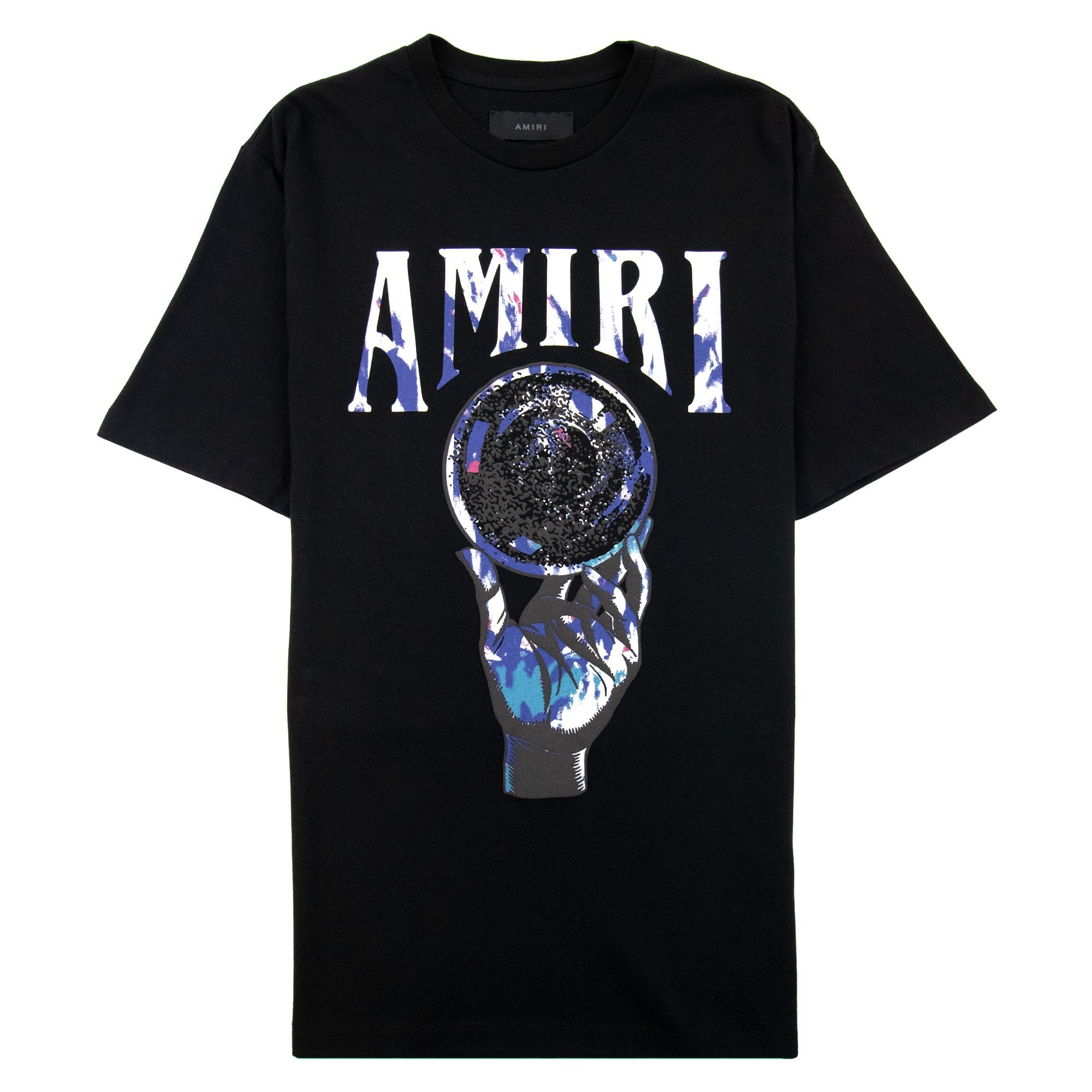 Amiri Crystal Ball Logo T Shirt Black