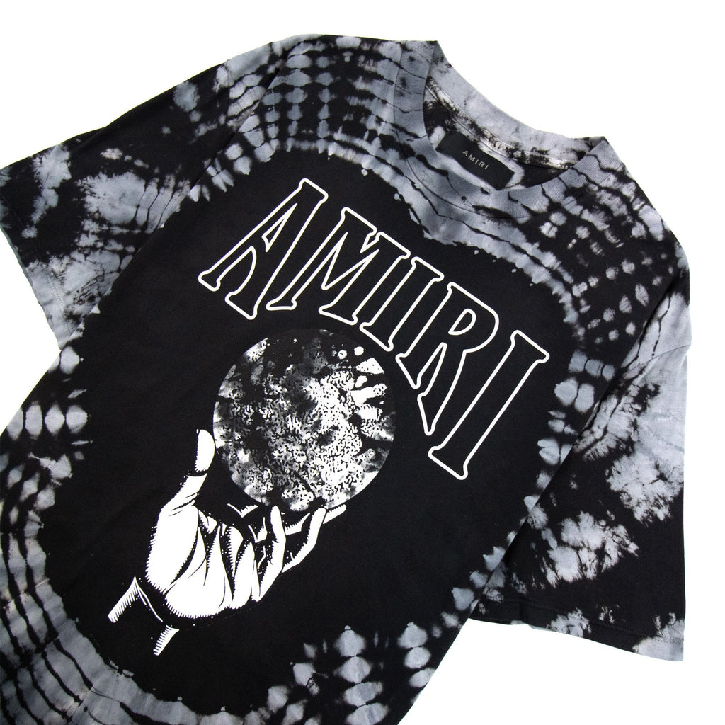 Amiri Crystal Ball Tie-dye Cotton T-shirt Black