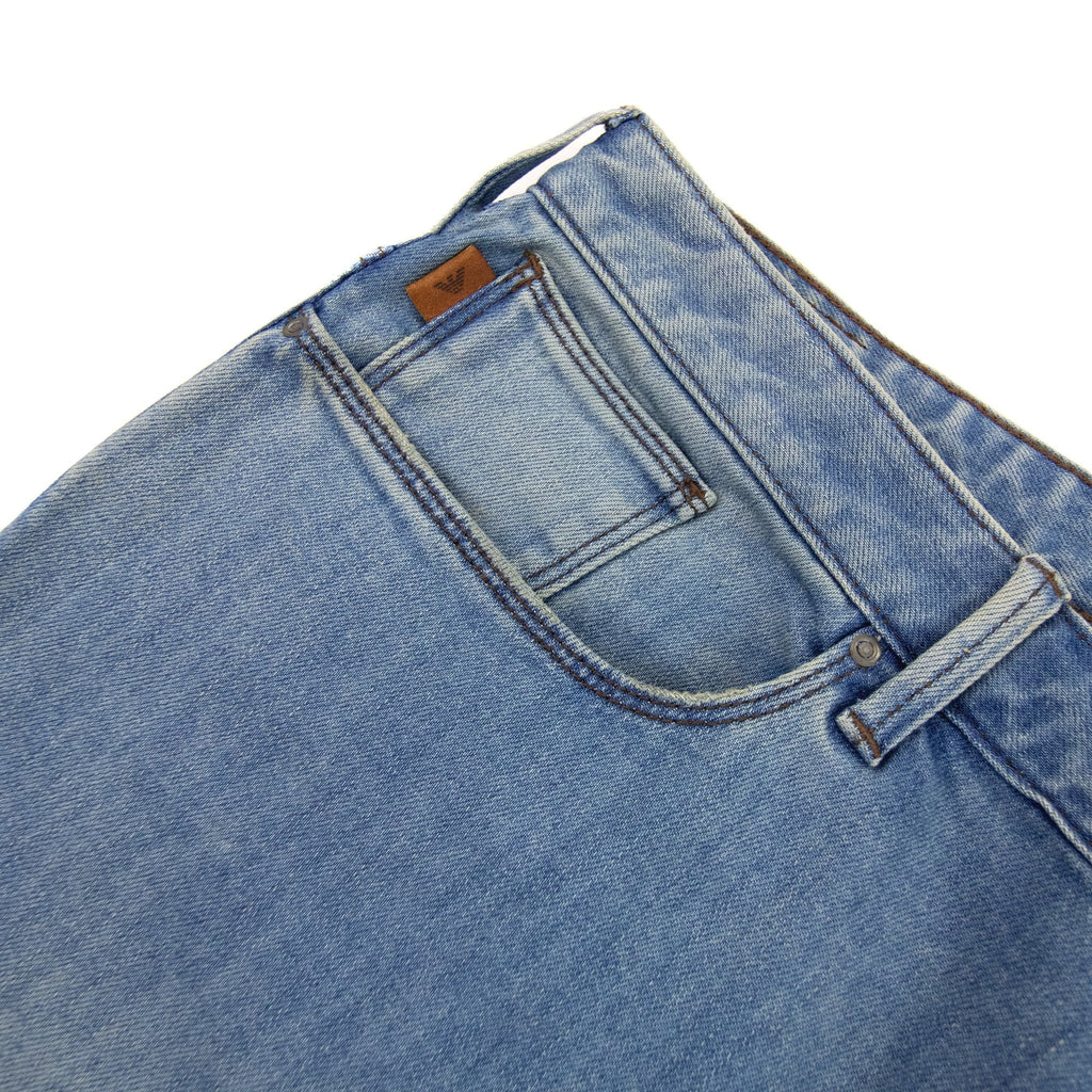 Emporio Armani J06 Slim Fit Five Pocket Jeans Denim Blue