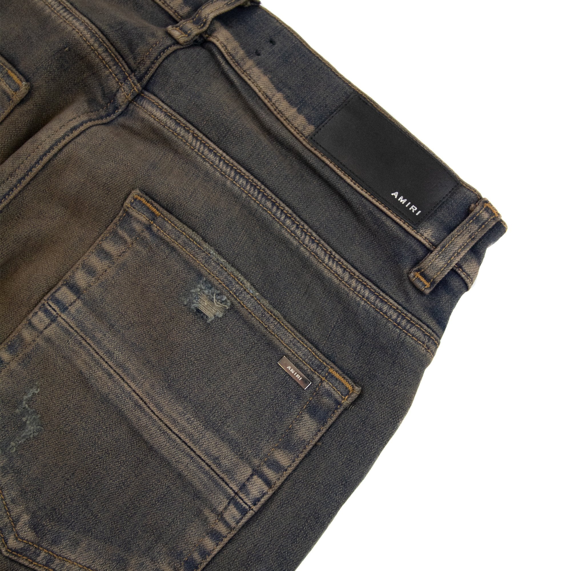 Amiri Mx1 Ultrasuede Jean Dark Indigo