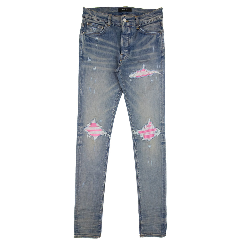 Amiri Mx1 Ultrasuede Jean Clay Indigo