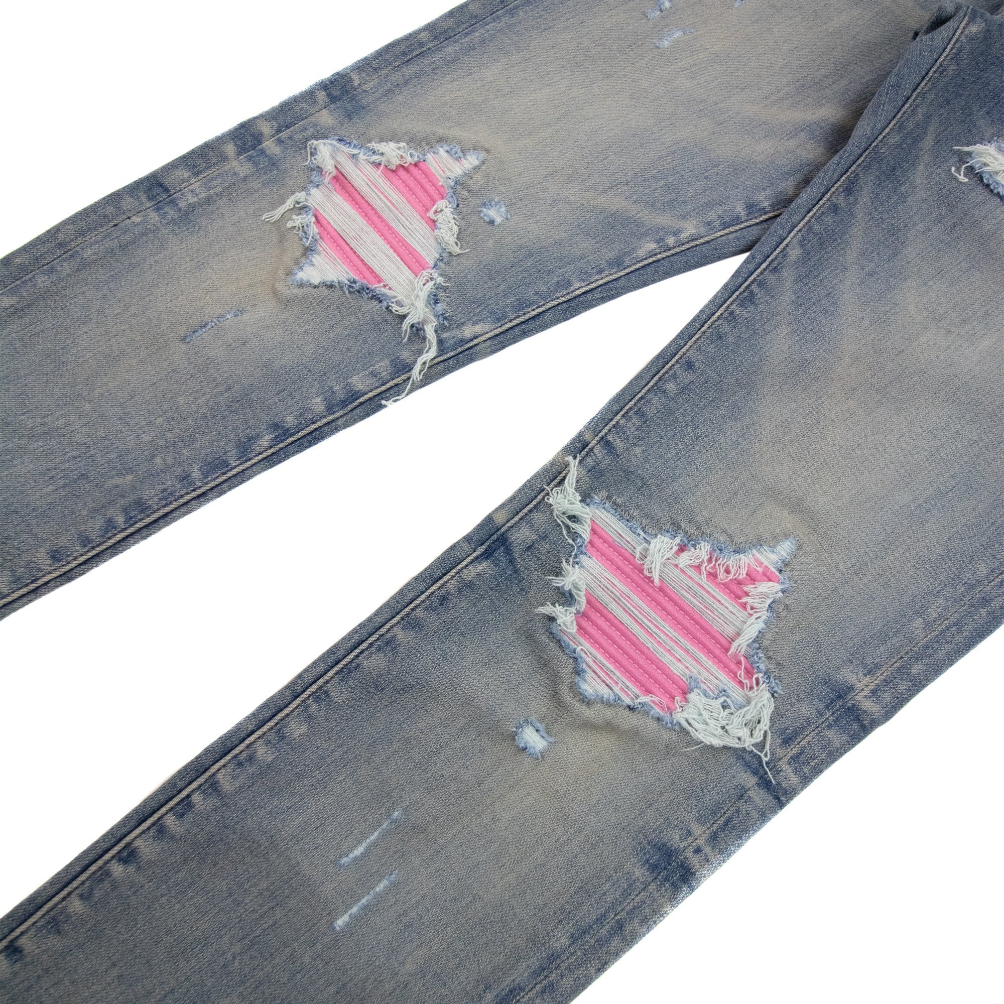 Amiri Mx1 Ultrasuede Jean Clay Indigo