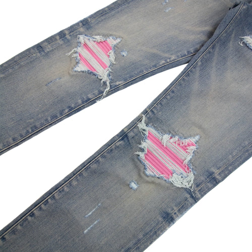 Amiri Mx1 Ultrasuede Jean Clay Indigo