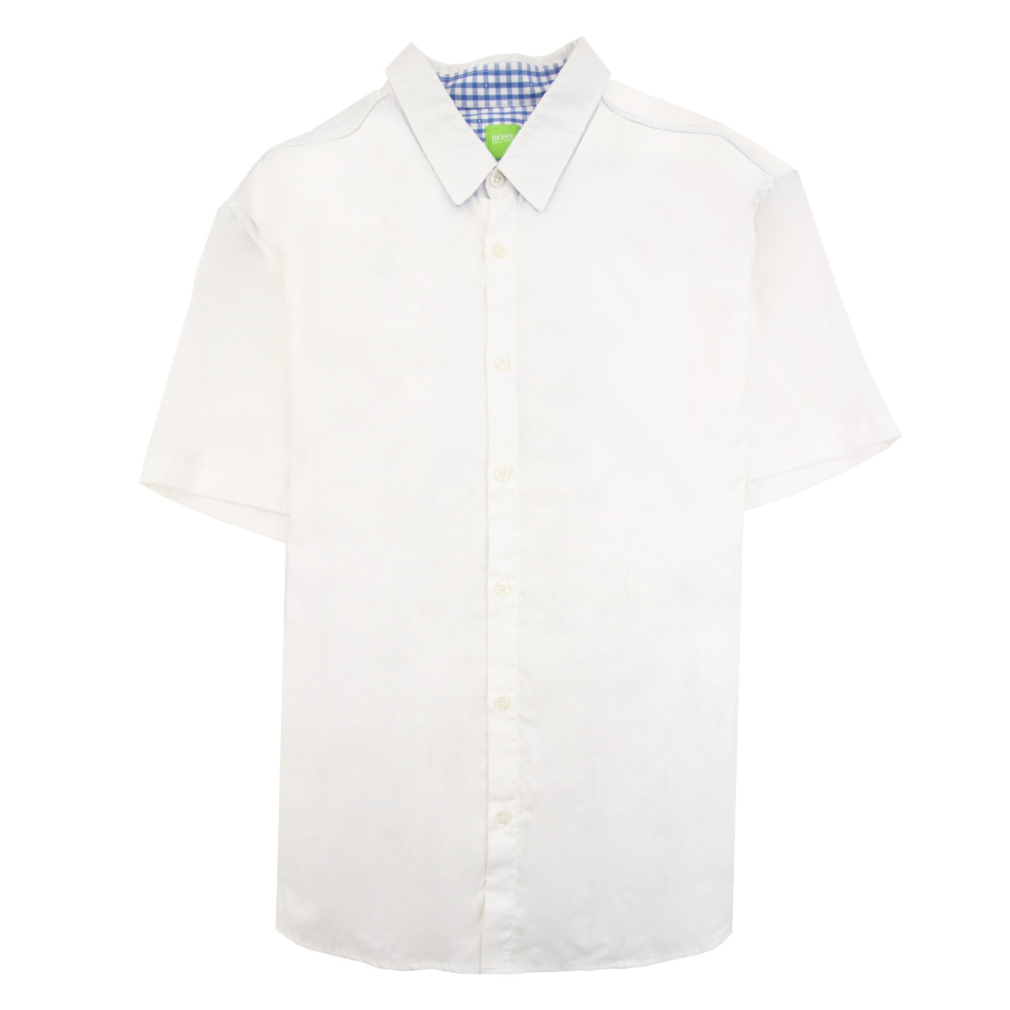 Hugo Boss C-busterino Short Sleeve Shirt White/electric Blue