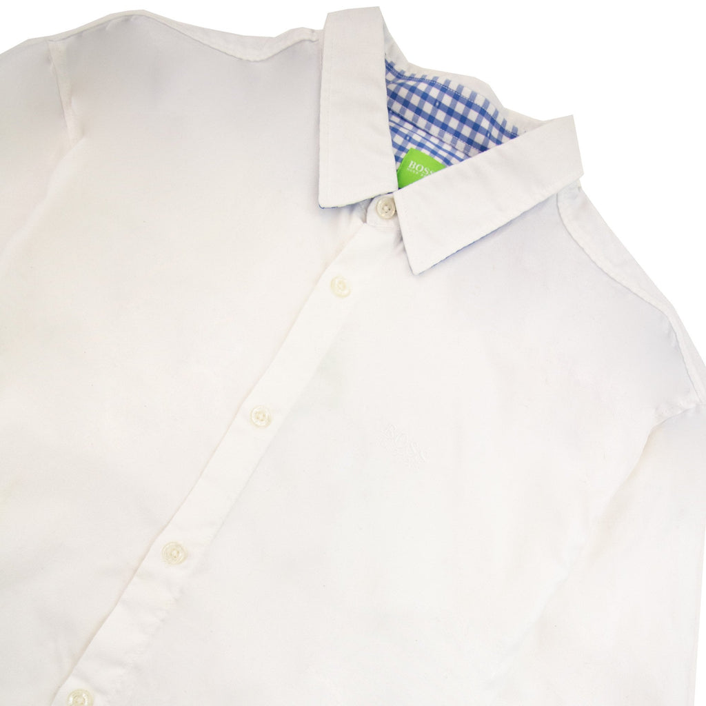 Hugo Boss C-busterino Short Sleeve Shirt White/electric Blue