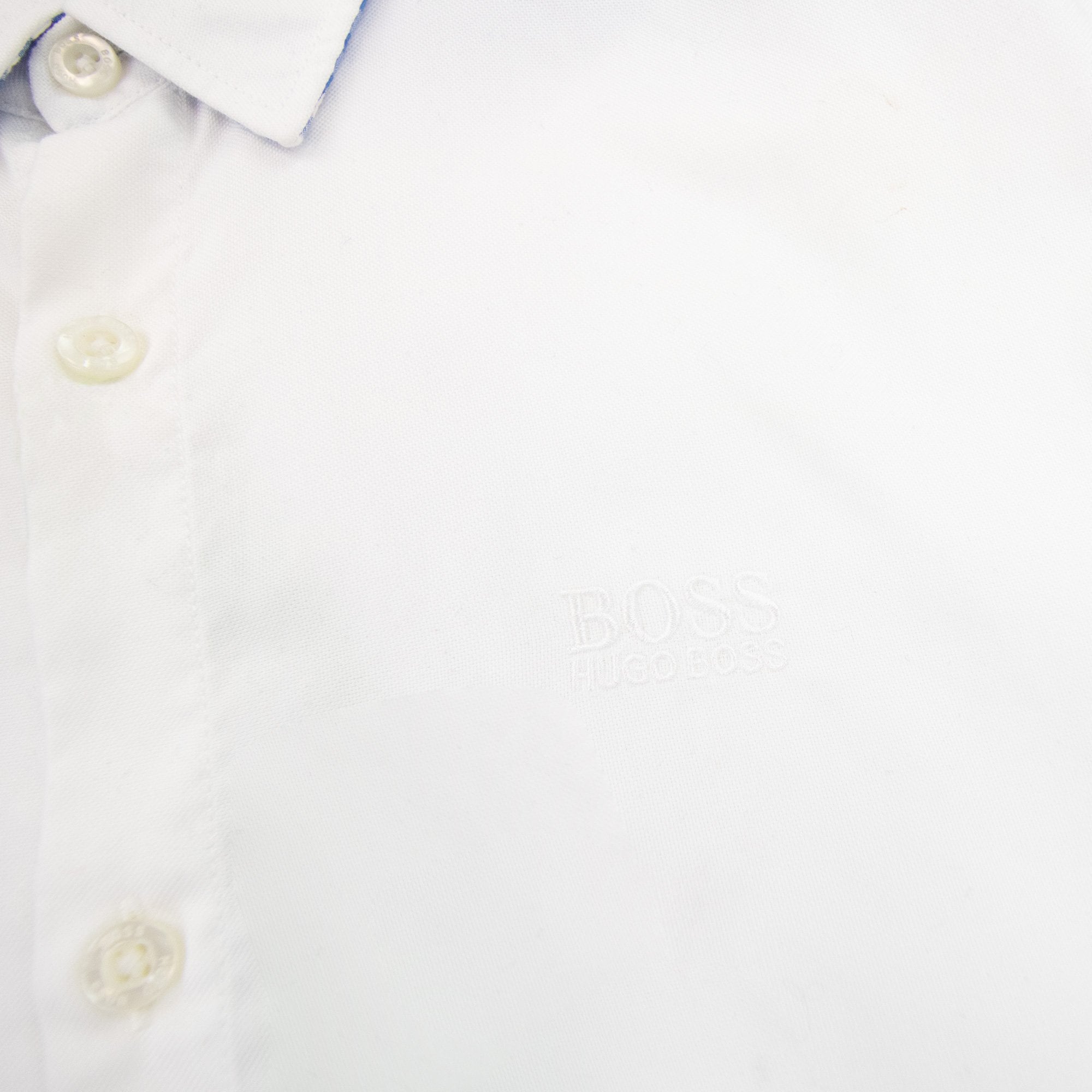 Hugo Boss C-busterino Short Sleeve Shirt White/electric Blue