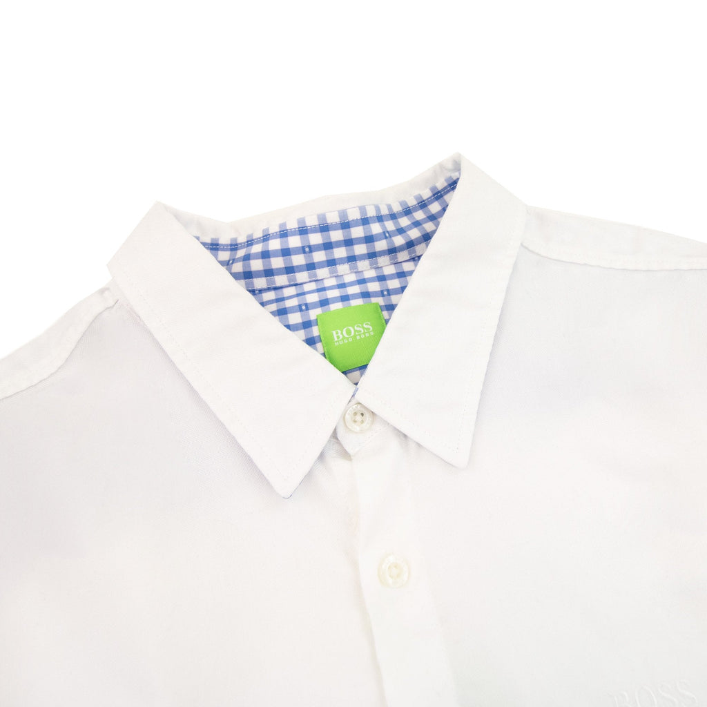 Hugo Boss C-busterino Short Sleeve Shirt White/electric Blue