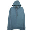 Hugo Boss Seeger 92 Zip Hoodie Rubber Logo Turquoise 445