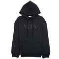 Valentino Hooded Sweatshirt With Vltn Print Black/black