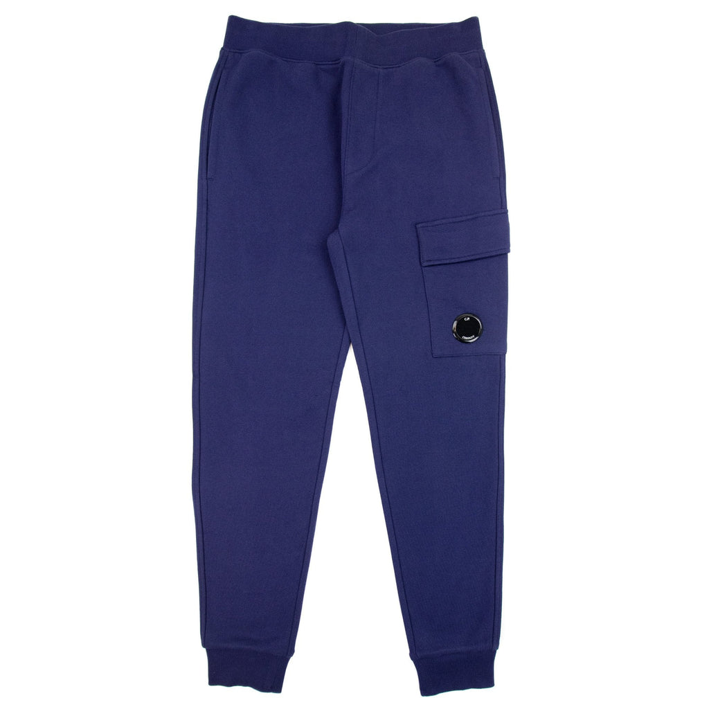 Cp Company Diagonal Raised Fleece Lens Sweat Pant Medieval Blue 868