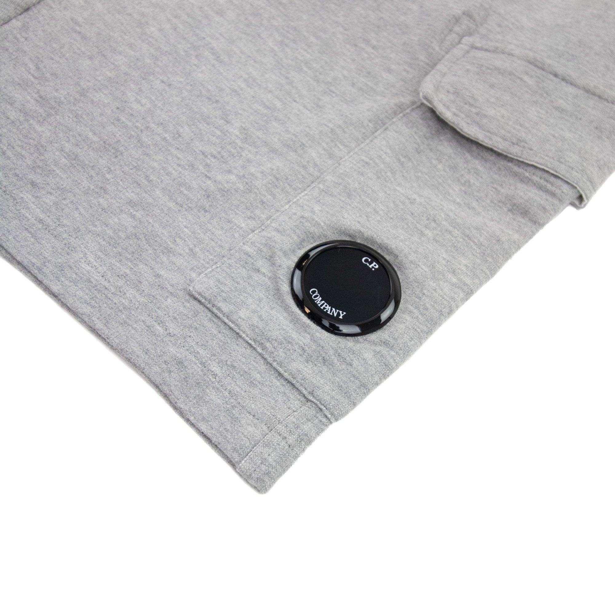 Cp Company Light Fleece Lense Bermuda Shorts Grey M93