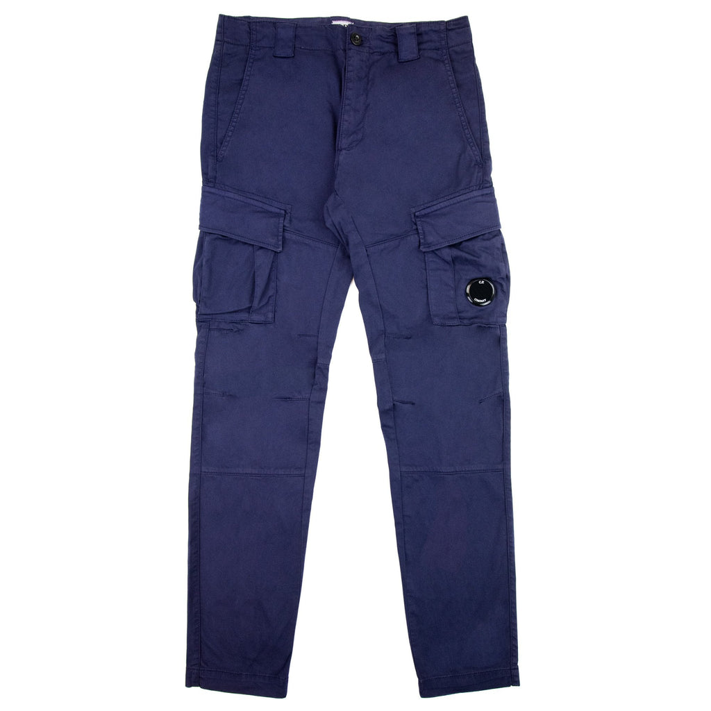 Cp Company Stretch Satin Cargo Pants Medieval Blue 868