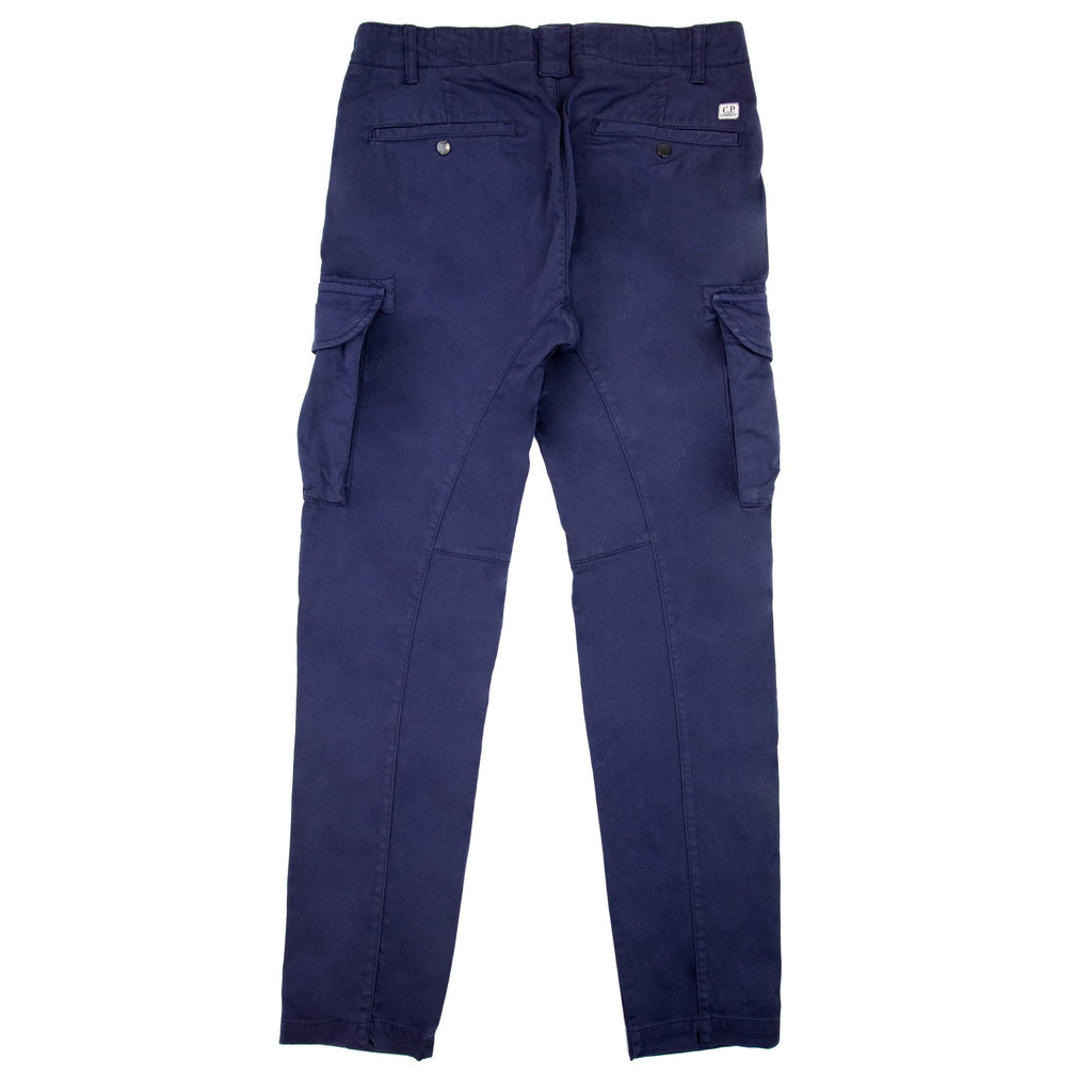Cp Company Stretch Satin Cargo Pants Medieval Blue 868