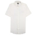 Hugo Boss Luka Short Sleeve Pur Linen Shirt White