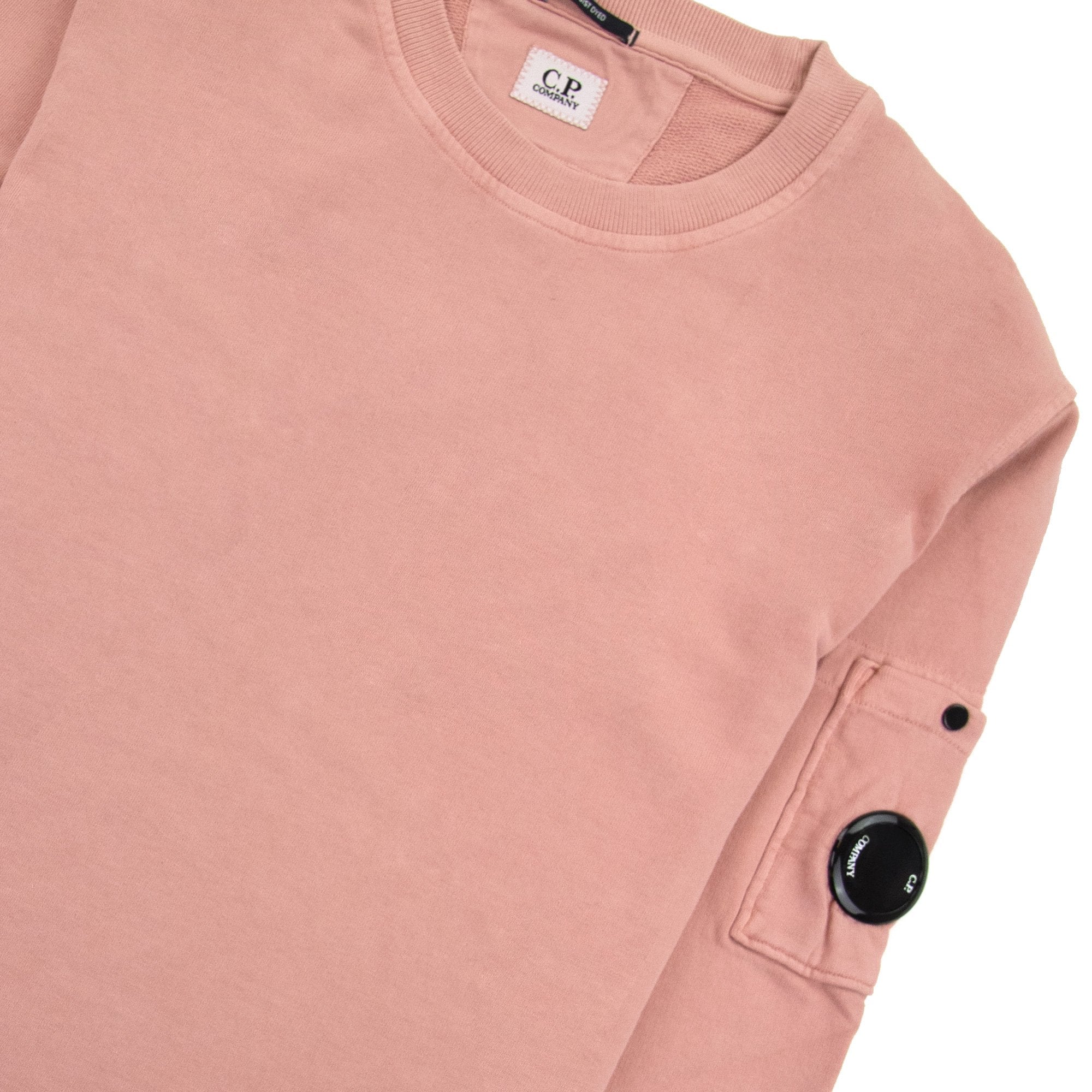 Cp Company Cotton Fleece Resist Dyed Sweatshirt Pink 509