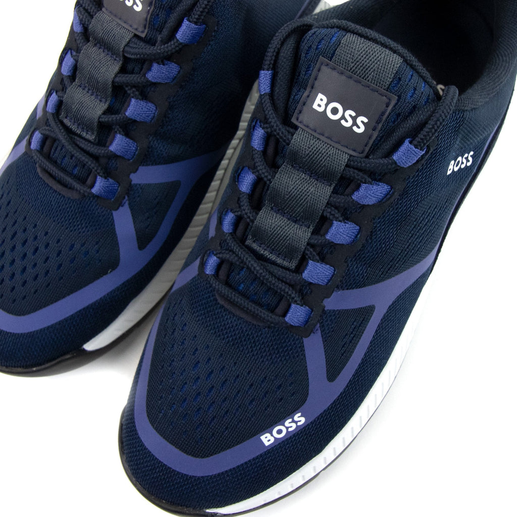 Hugo Boss Titanium Mesh Runner Open Blue