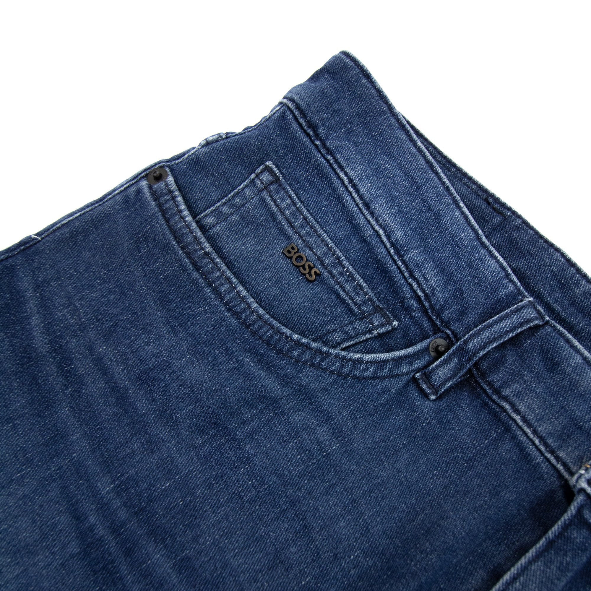 Hugo Boss Slim-fit Jeans In Super-soft Blue Italian Denim