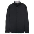 Hugo Boss Regular-fit Shirt In Brushed-cotton Flannel Black 001