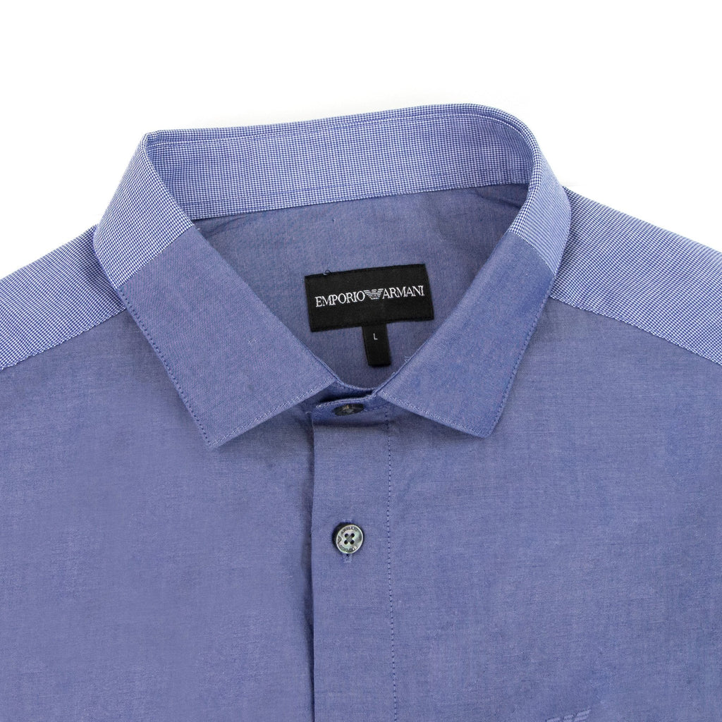 Emporio Armani Eagle Logo L/s Shirt Dark Blue