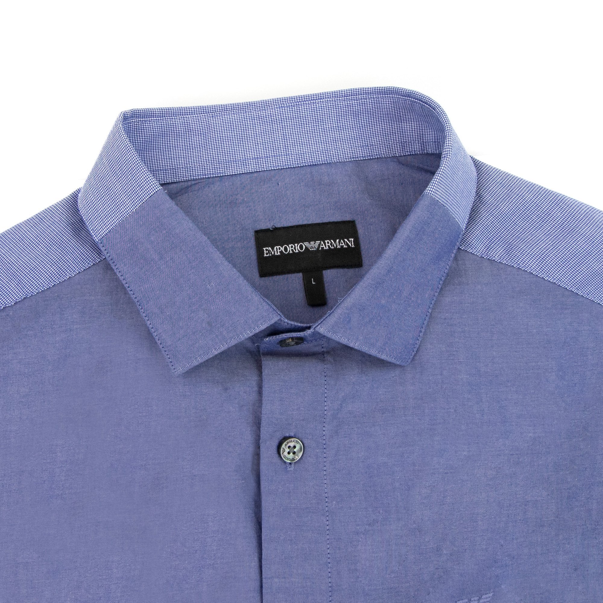 Emporio Armani Eagle Logo L/s Shirt Dark Blue