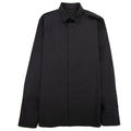 Valentino Long Sleeve Cotton Shirt With Black Untitled Studs Black