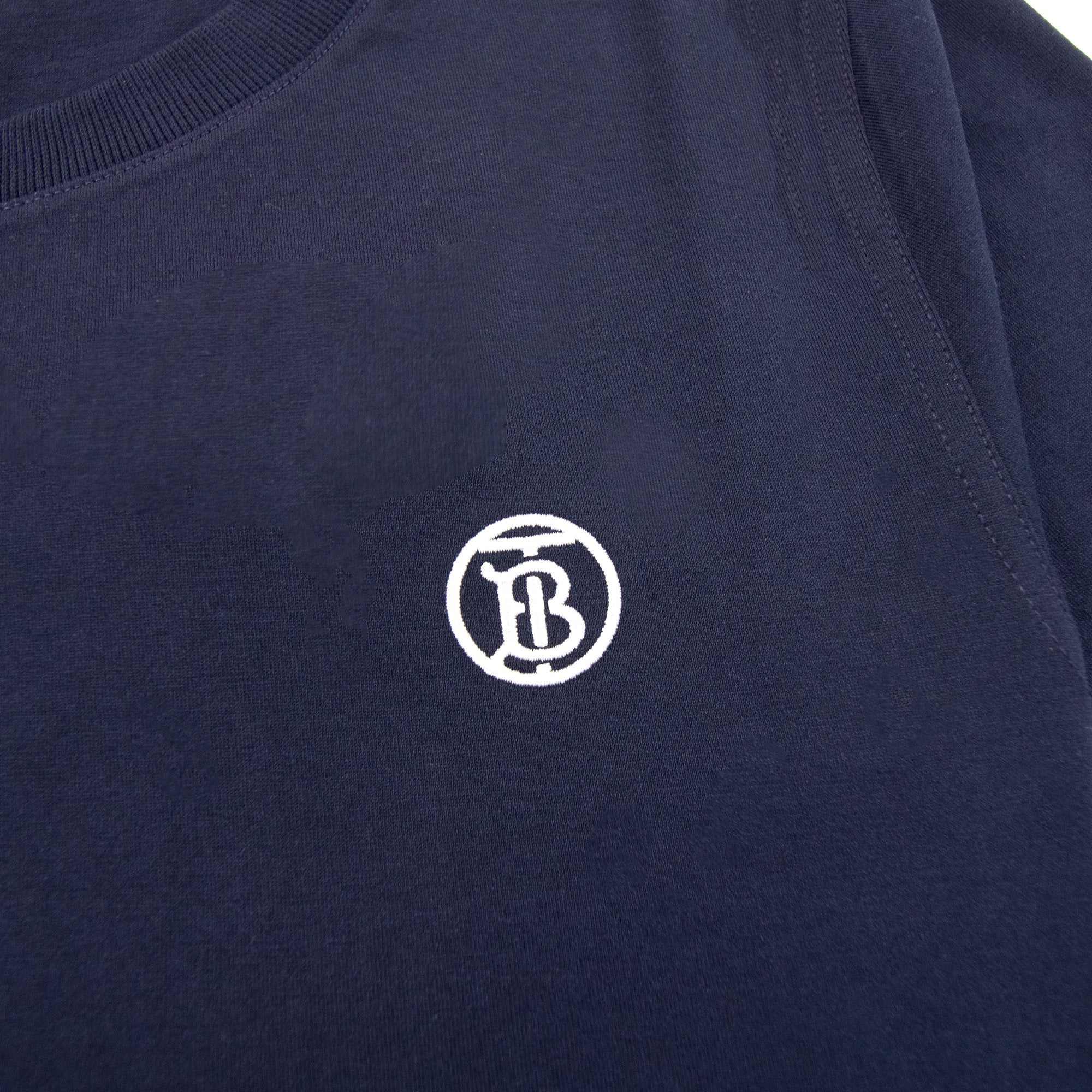 Burberry Monogram Motif Cotton T-shirt Navy