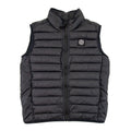 Stone Island Junior G0131 Loom Woven Nylon Gilet Black V0029