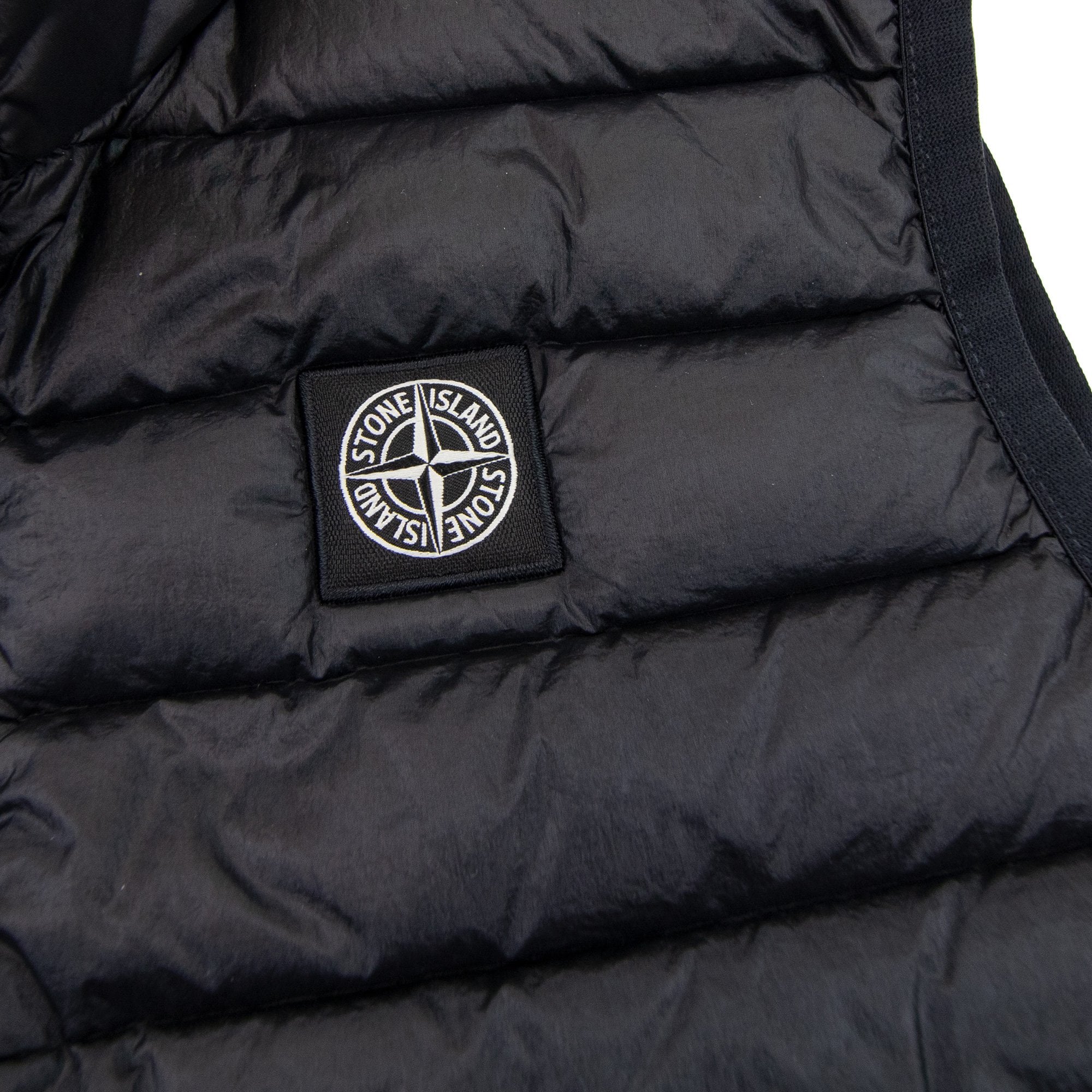 Stone Island Junior G0131 Loom Woven Nylon Gilet Black V0029