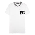 Dolce & Gabbana Cotton Round-neck T-shirt With Dg Embroidery White