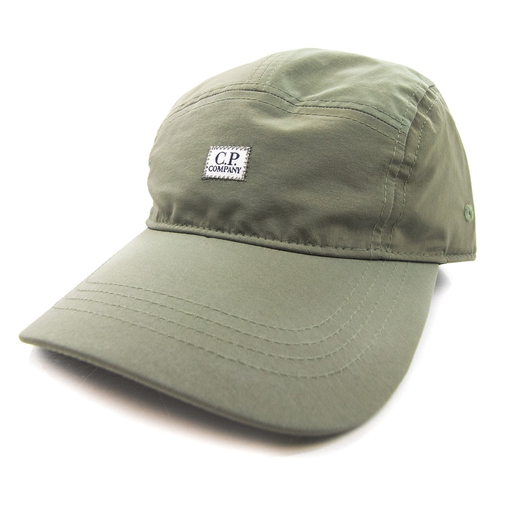 Cp Company Chrome Patch Logo 5 Panel Cap Bronze Green 648