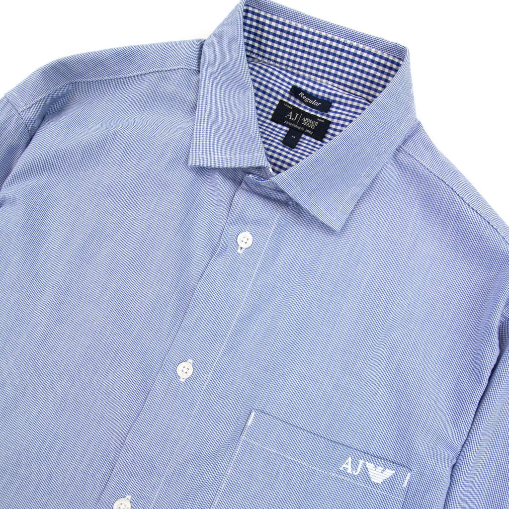 Armani Jeans Pocket Embroidered Logo L/s Shirt Quadri Check