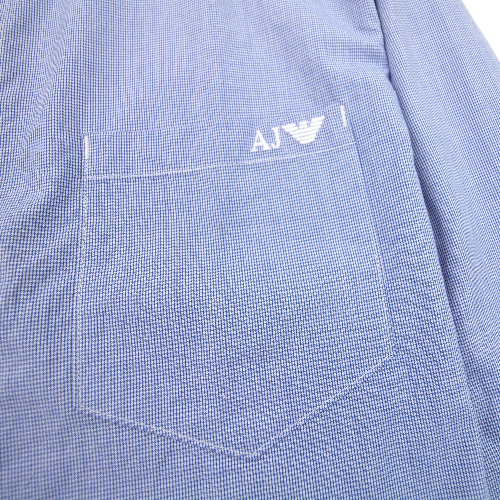 Armani Jeans Pocket Embroidered Logo L/s Shirt Quadri Check