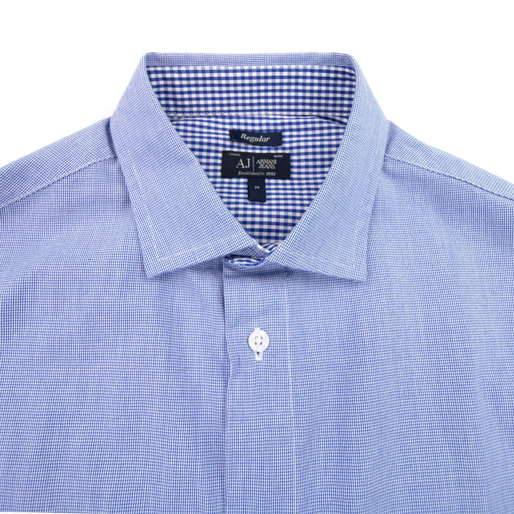 Armani Jeans Pocket Embroidered Logo L/s Shirt Quadri Check